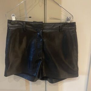 Aritzia Black Leather Women's Shorts